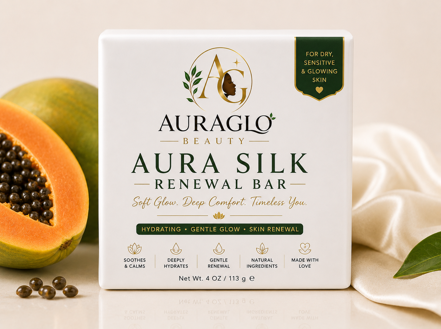 Aurasilk Papaya Renewal Bar