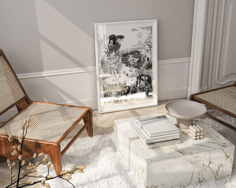 Illustration, ink illustration, inktober, fantasy, art print