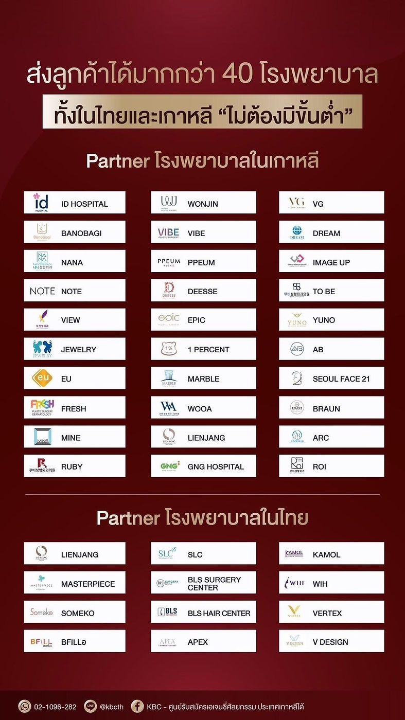 ธุรกิจเอเจนซี่ศัลยกรรมเกาหลี