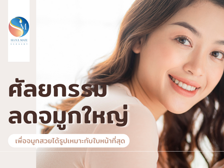ศัลยกรรมลดจมูกใหญ่ เพื่อจมูกสวยได้รูปเหมาะกับใบหน้าที่สุด