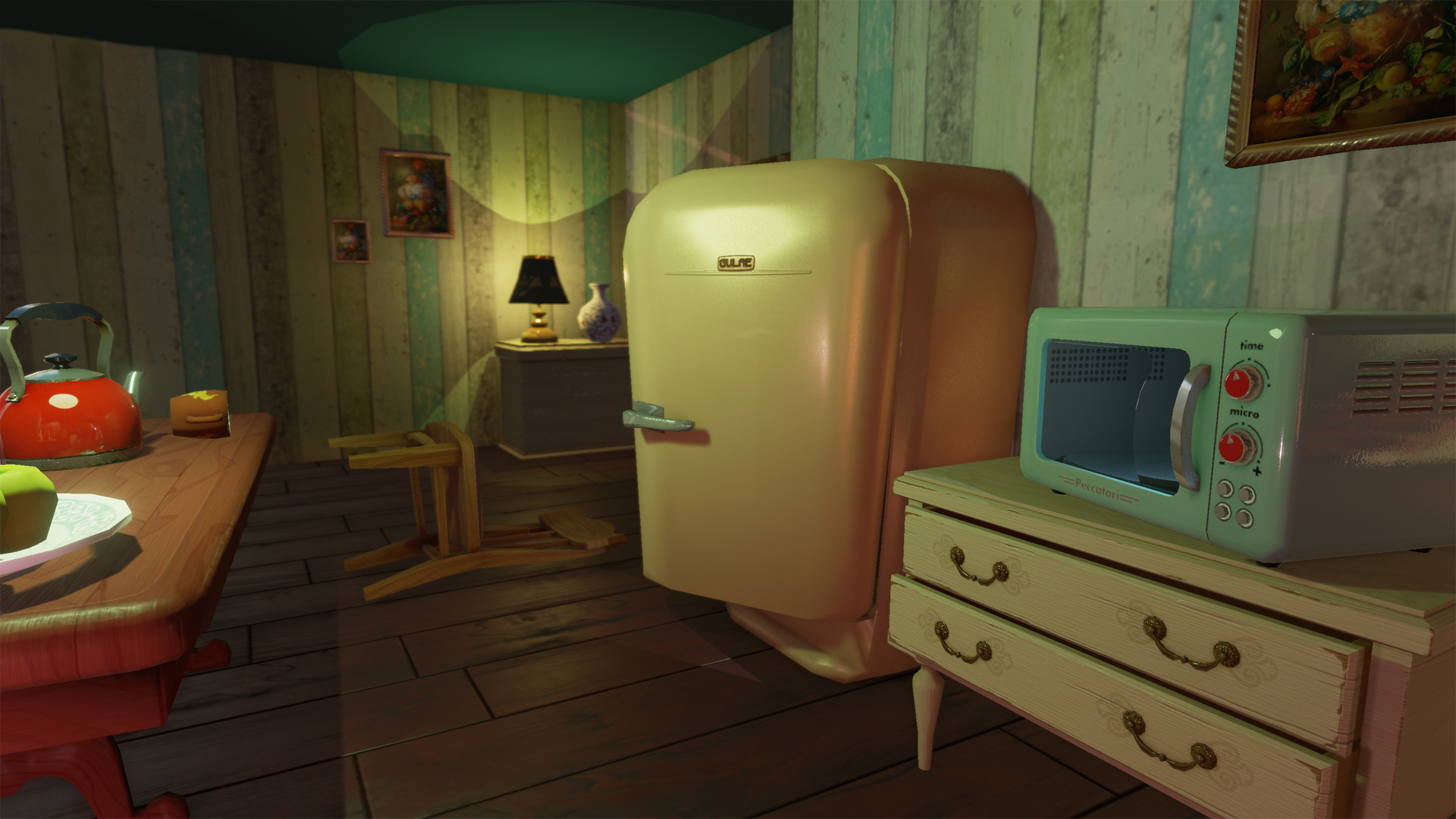 Скриншот Hello Neighbor: интерьер дома