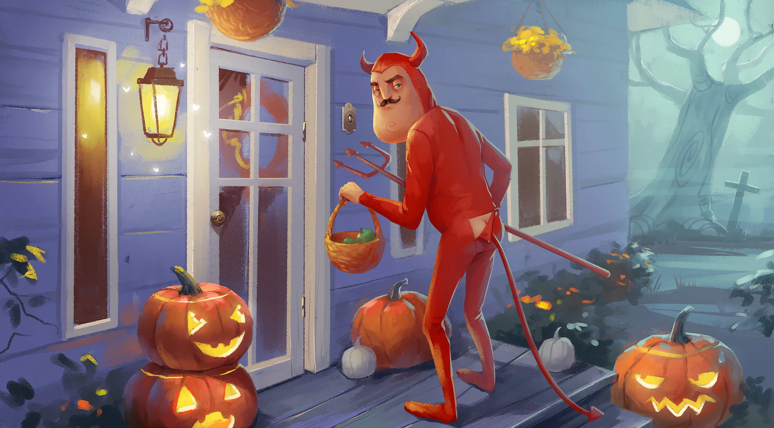 Скриншот Hello Neighbor: внутри дома соседа