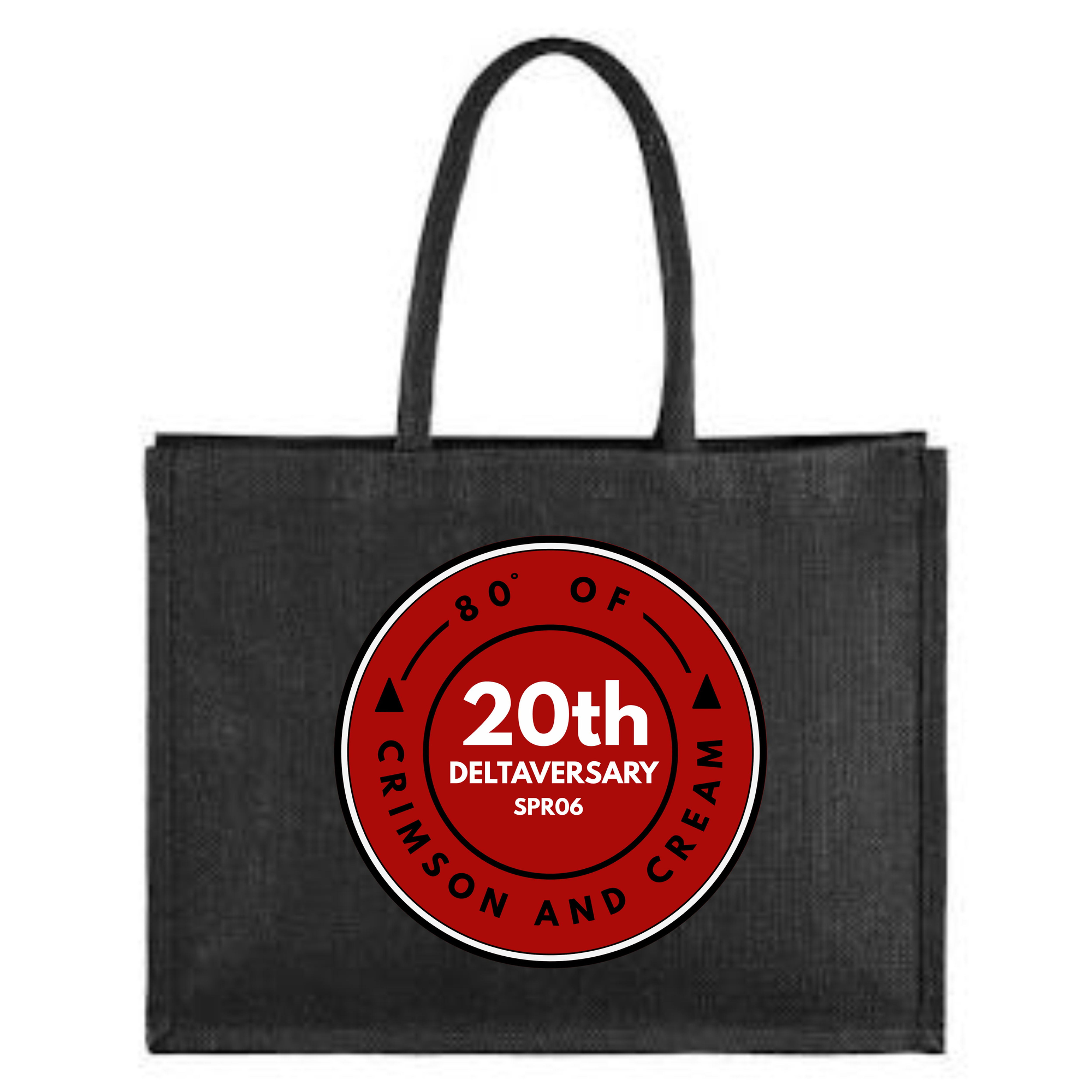 Crimson and Cream Tote