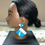 Thumbnail: Retro Glitter Earrings - Blue