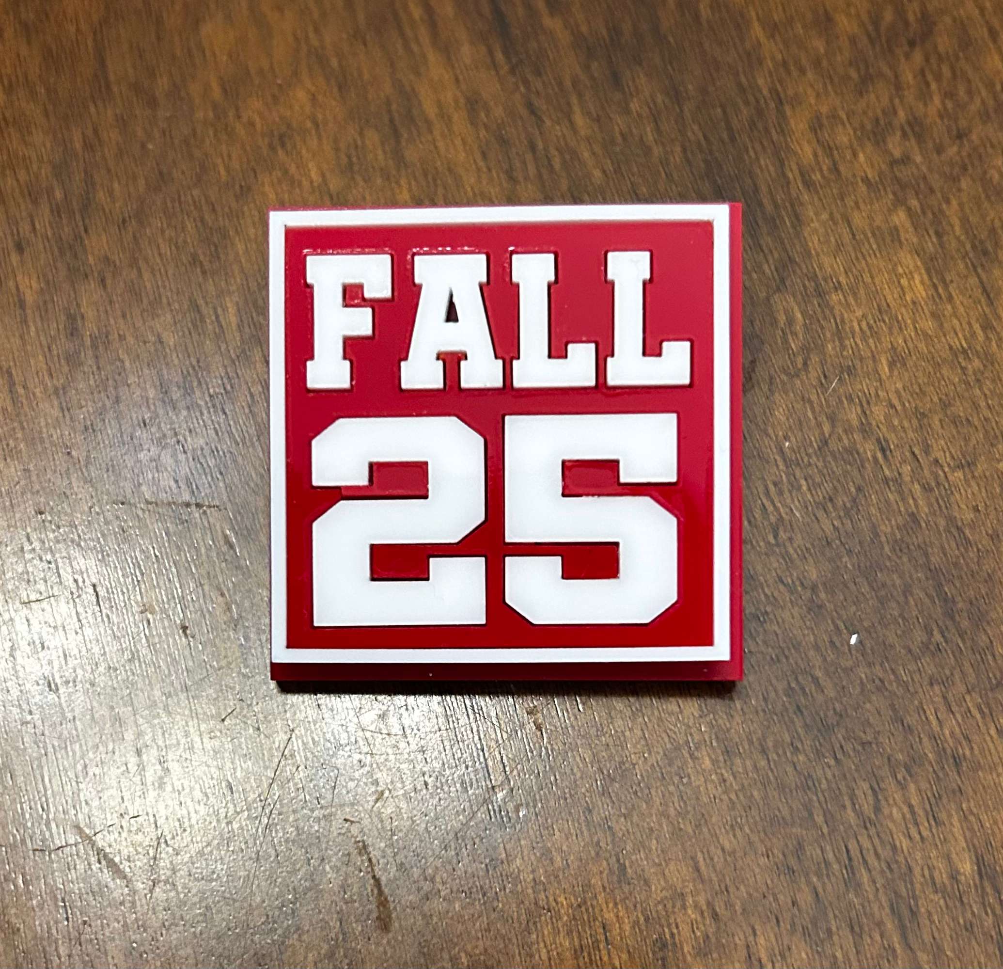 Custom Crossing Year Lapel Pin