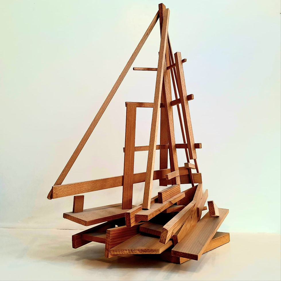 'Wood, Wind & Water' RBJ Timber Sculpture 2017, 50x50x30cm