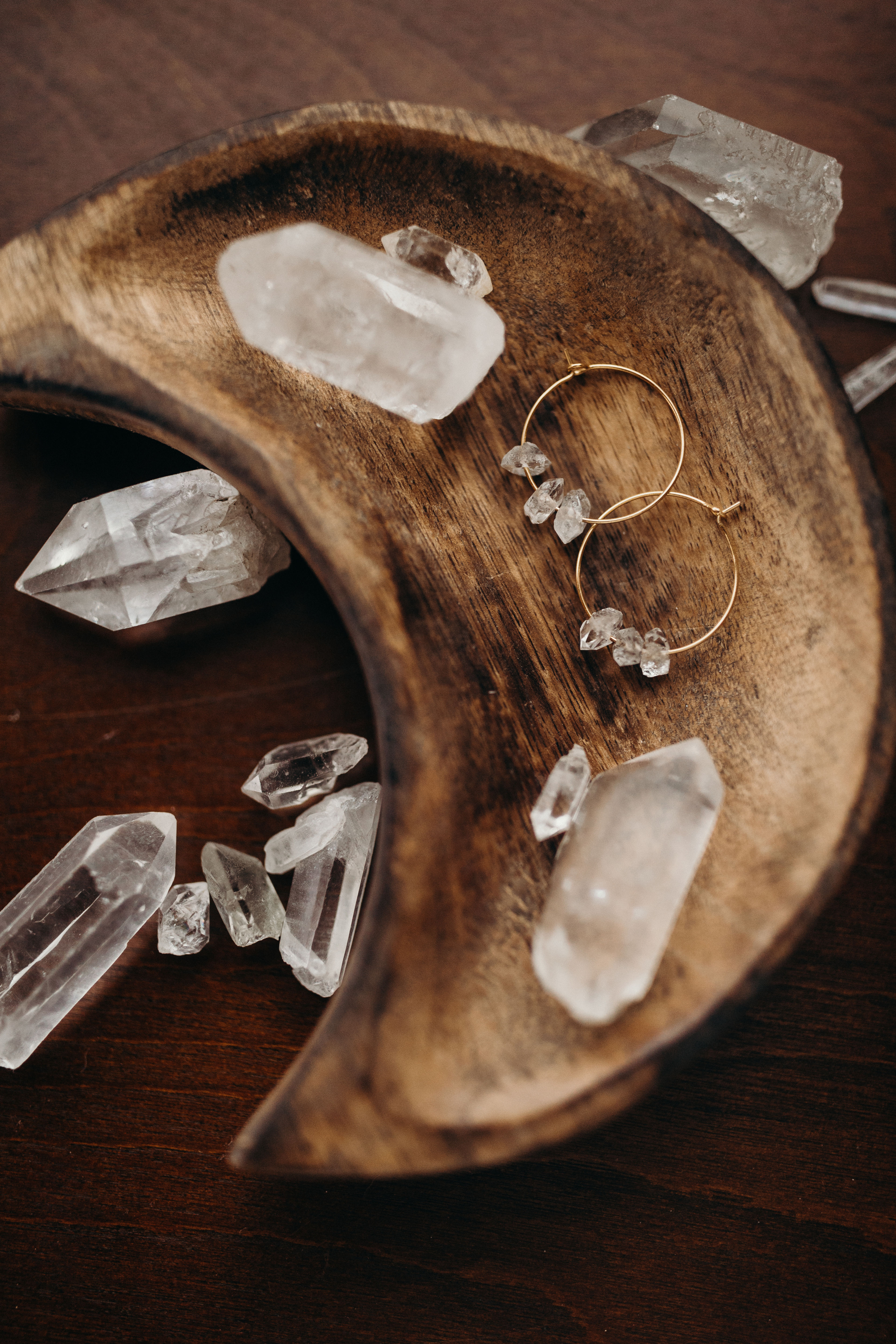 Herkimer Diamond Hoop Threaders