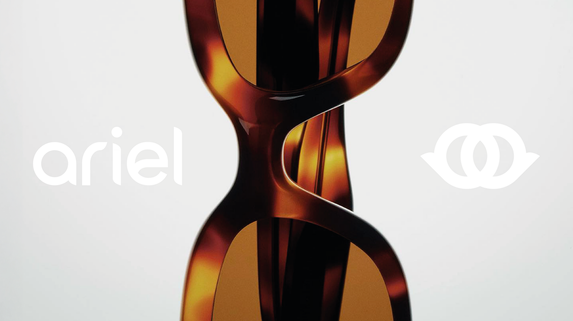 Ariel brand website, logo design and visual identity by Atin, featuring modern typography and abstract patterns.