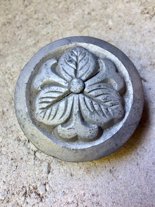 Japanese Roof Tile of Family Crest