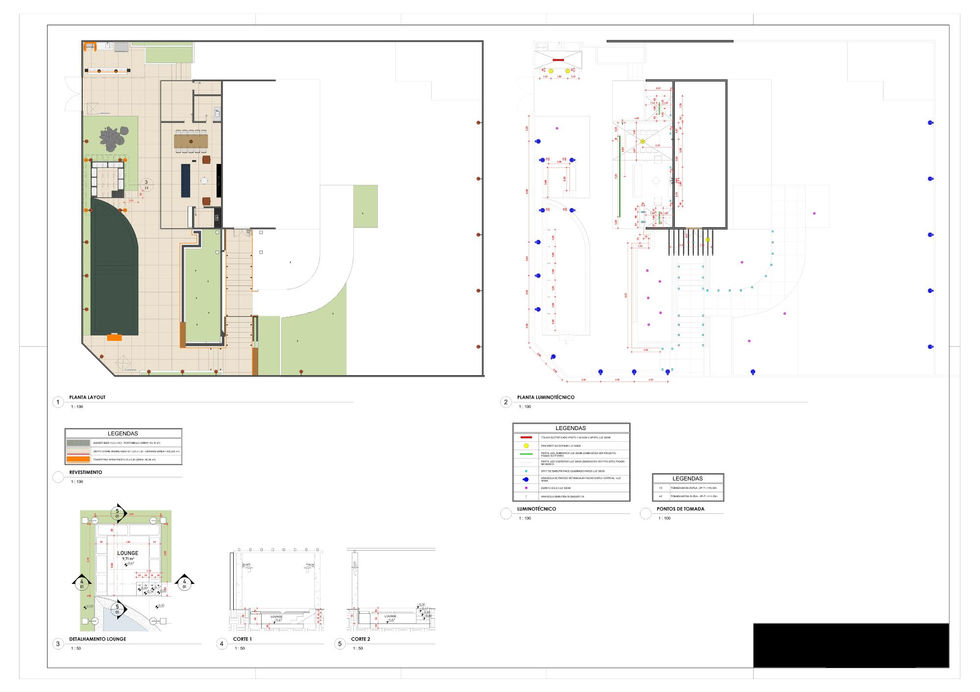 Detalhamento, Elétrica e Luminotécnico