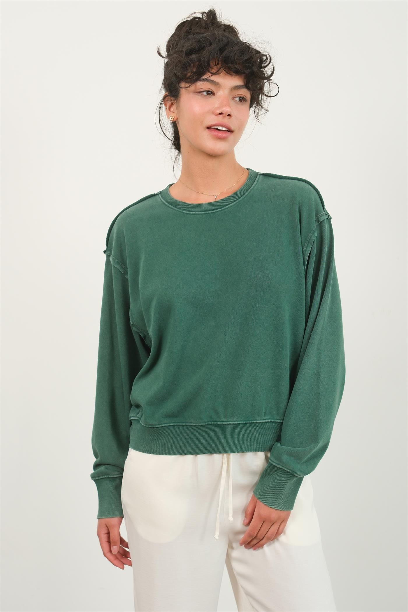 Carly Drop Shoulder Crewneck