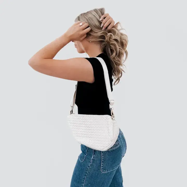 Thumbnail: Romee Woven Saddle Bag