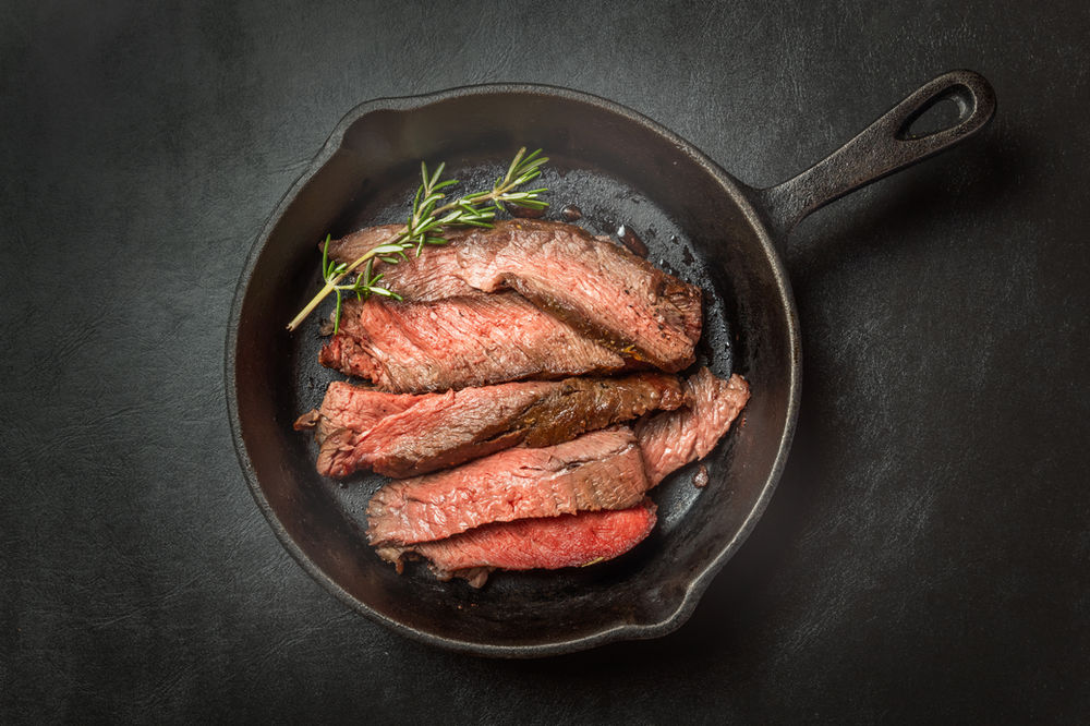 Cast Iron/Oven Finished Garlic Butter Sirloin Steak