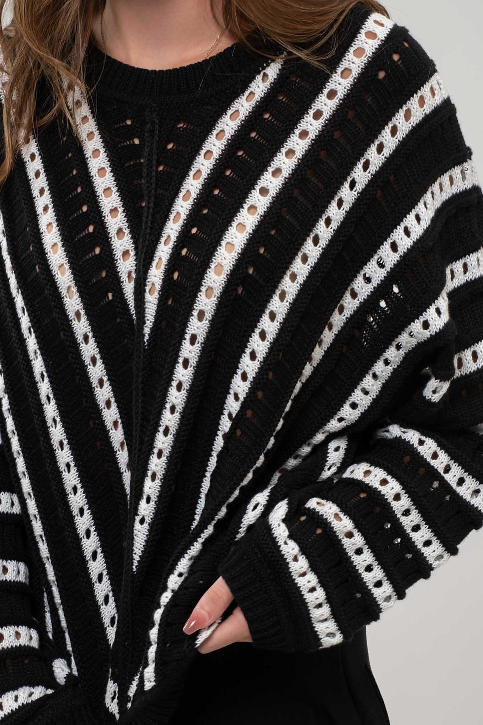 Thumbnail: Cherish Chevron Knit Pullover Sweater