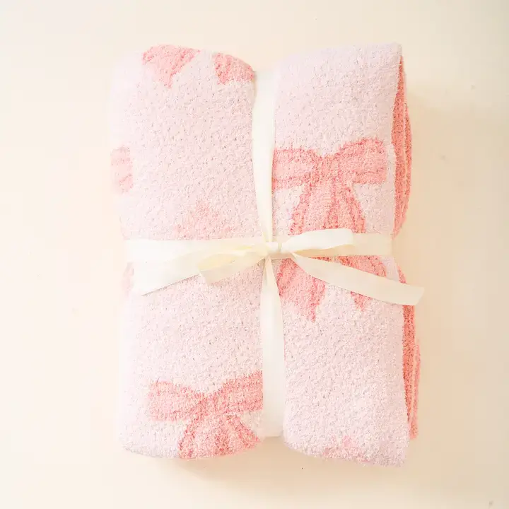 Thumbnail: Cozy Dreams Bows Luxe Blanket