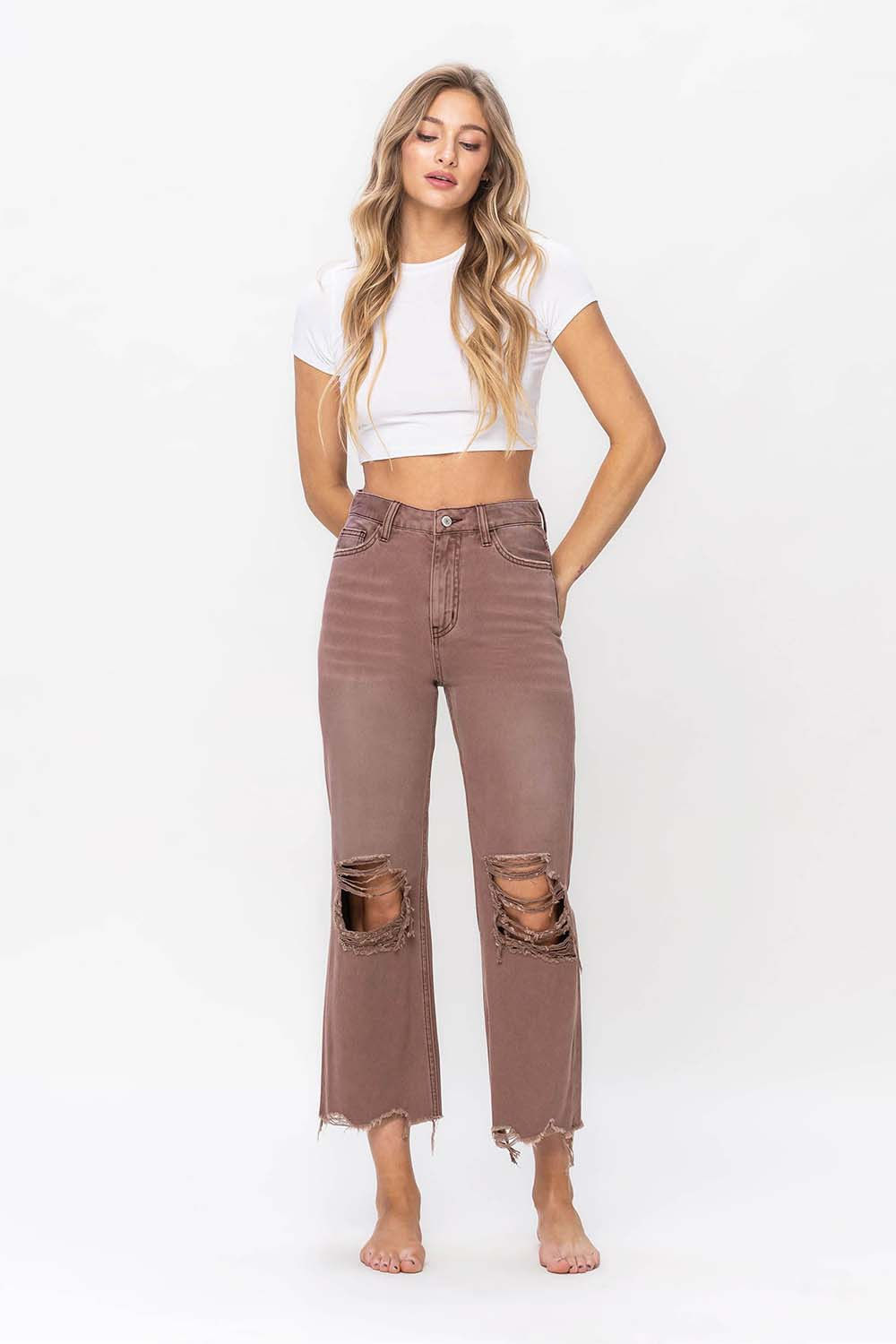 Leslie 90’s Vintage Crop Flare by Flying Monkey 