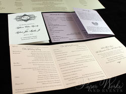 Tri-Fold Wedding Programs 2 paperworksan
