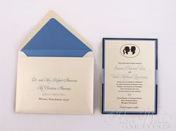 Multi Layered Silhouette Wedding Invitation 2 paperworksandevents.com