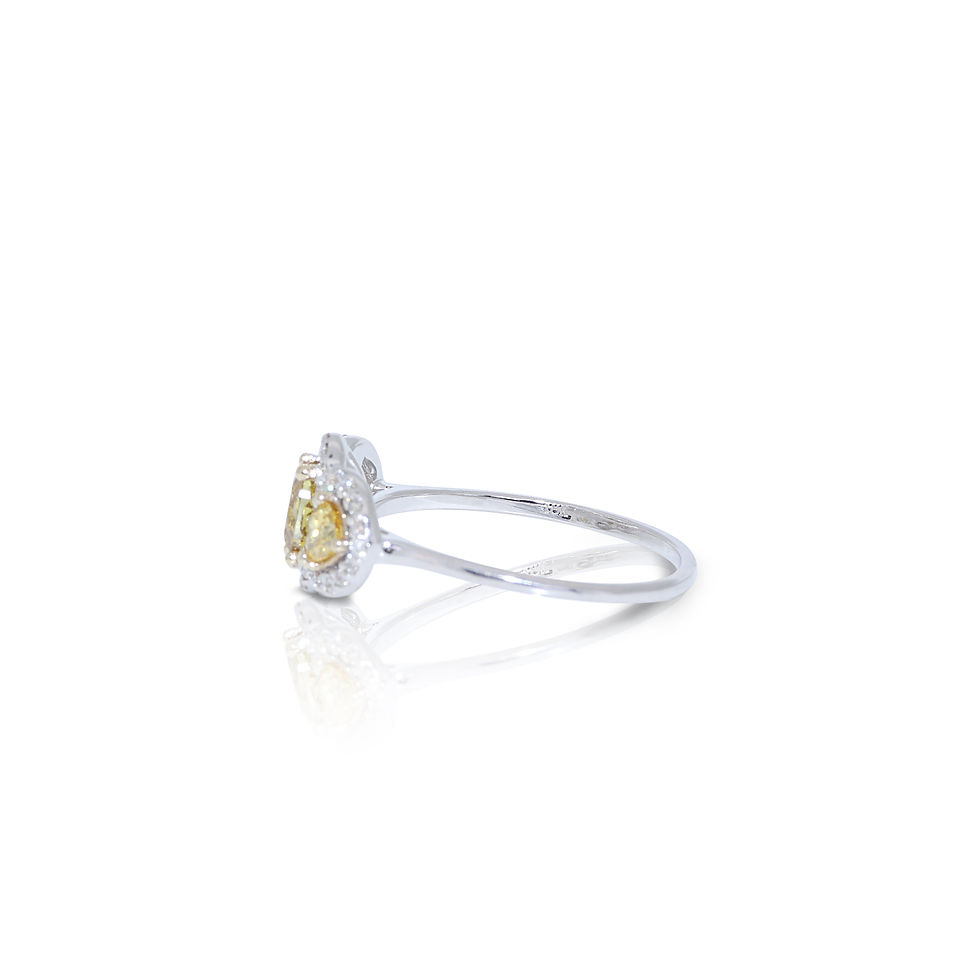 Thumbnail: 0.83ct Oval Cluster Diamond Ring