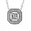 Thumbnail: Gorgeous .82ct. Asscher Cut Diamond Pendant with Necklace