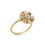 Thumbnail: Pretty .41ct. Round Brilliant Flower Diamond Ring