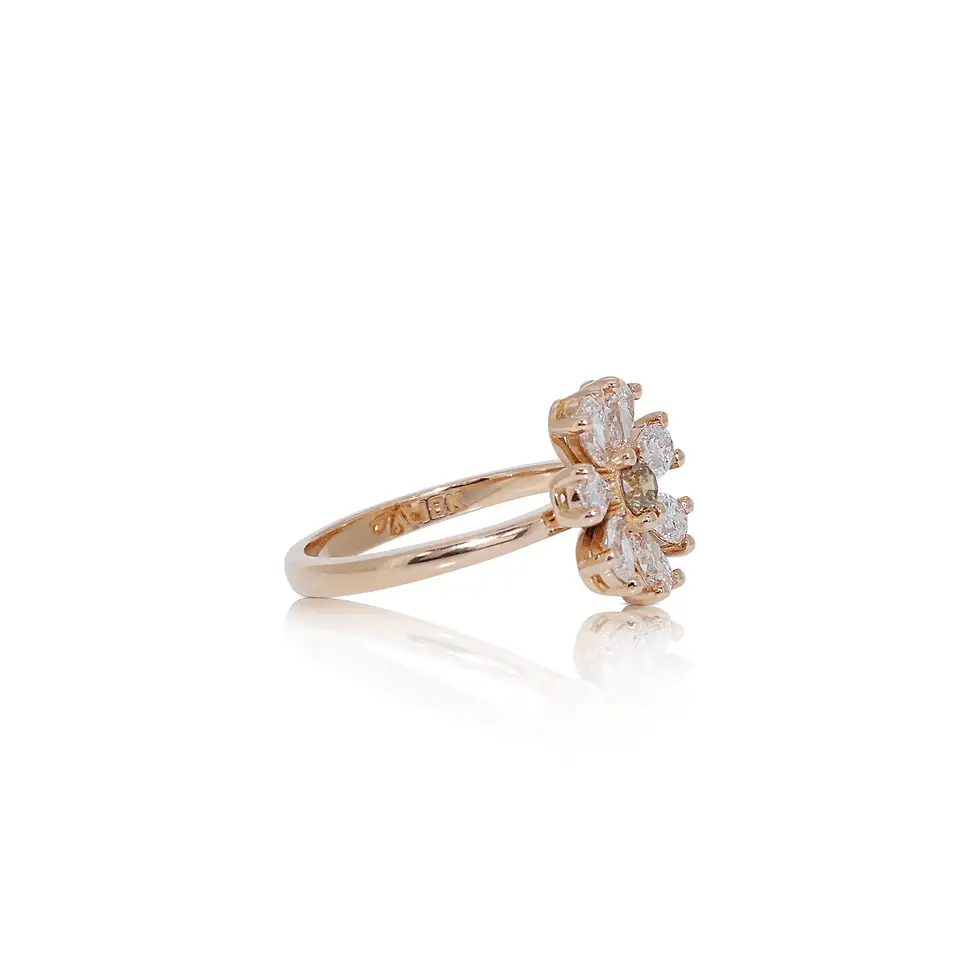 Thumbnail: 1.08ct. Flower Diamond Ring