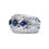 Thumbnail: Gorgeous 1.70ct. Oval Mixed Cut Vintage Style Sapphire Ring