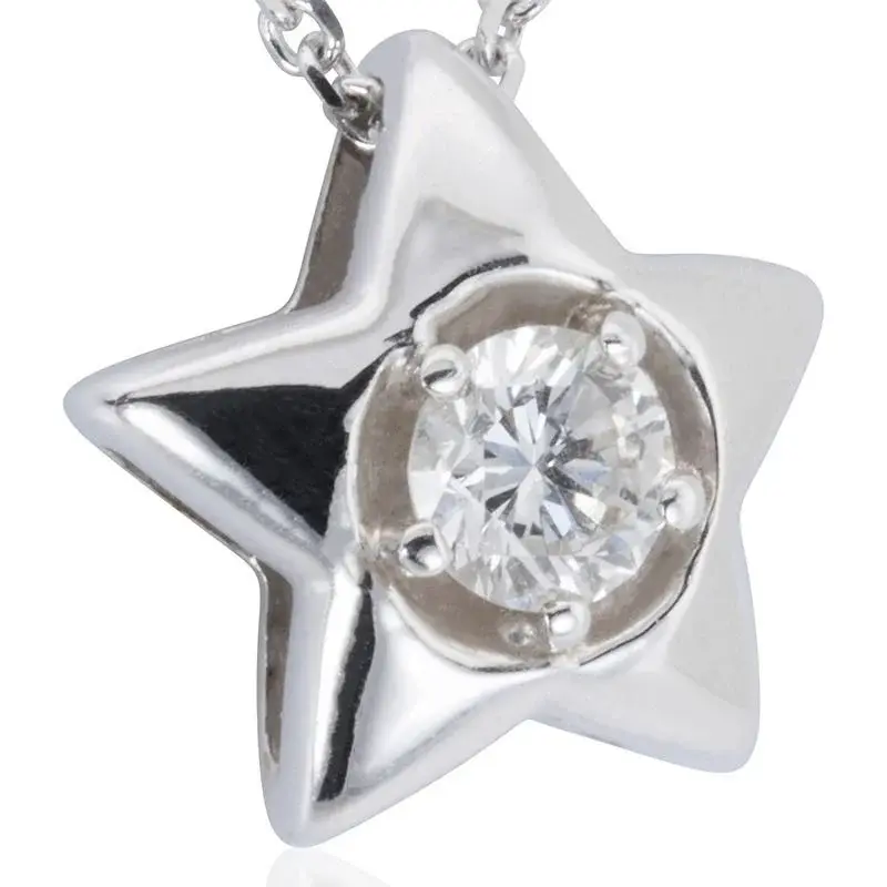 Thumbnail: Luxurious 0.16 ct. Round Brilliant Diamond Necklace