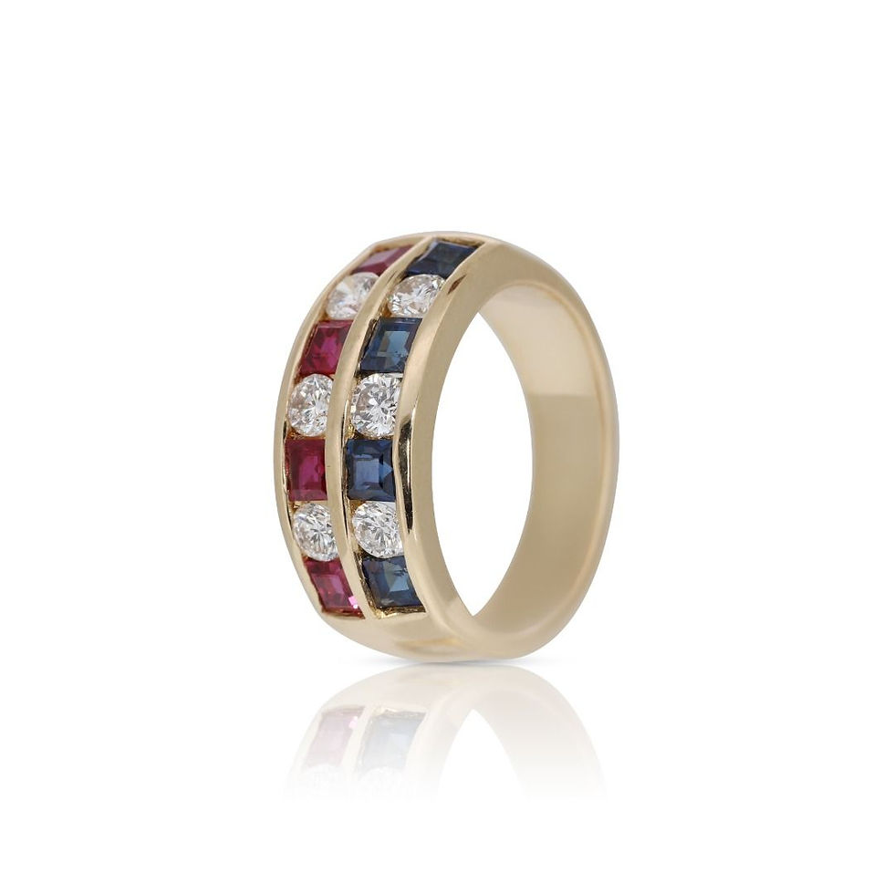 Gorgeous .30ct. Round Brilliant Double Pave Diamond Ring