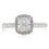 Thumbnail: Elegant 0.9 ct. Round Brilliant Diamond Ring