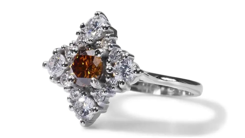 Thumbnail: Luxurious 0.6 ct. Round Brilliant Diamond Ring