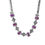 Thumbnail: Beautiful 6pcs. 2.10ct. Oval Mixed Cut Collar Ruby Necklace with Side Diamonds