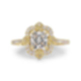 Magnificent 1.01ct. Cushion Shape Diamond Ring