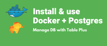 How to create DB schema using Docker, Postgres, and TablePlus