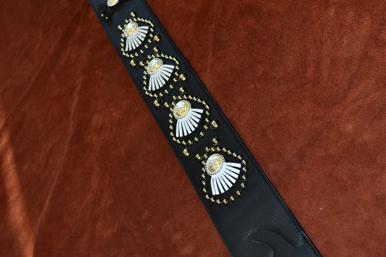Thumbnail: Carlino Custom Country Style Black and White Strap
