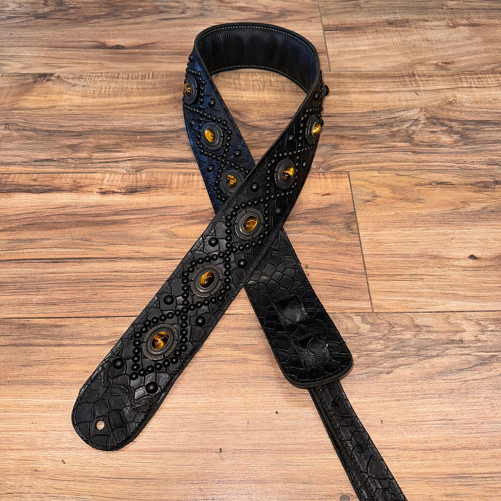 Thumbnail: Carlino Orianthi Tiger Eye Scale Strap 