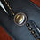 Thumbnail: Carlino Double Bolt/Stud Leather Guitar Strap SH