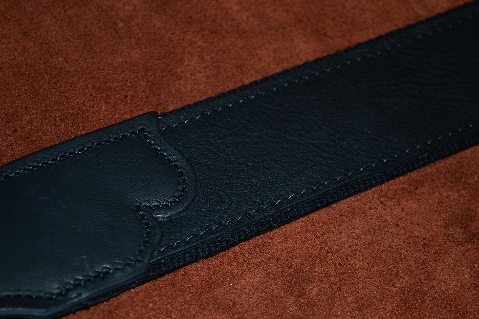Thumbnail: Franklin HB1-BK-BK Hybrid Black Leather Strap