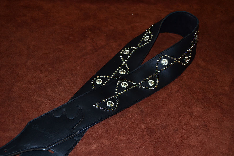 Thumbnail: Carlino Custom 3.0" Sine Wave Studded Strap