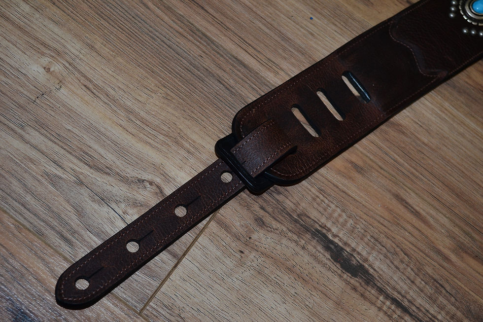 Thumbnail: Carlino Western Star Concho Swirl Strap Full Len