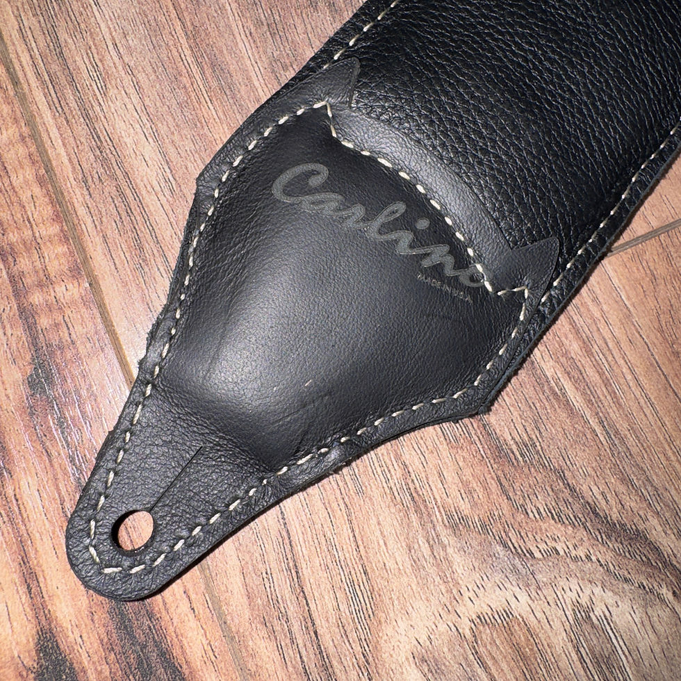 Thumbnail: Carlino black scale anaconda strap with nickel studs