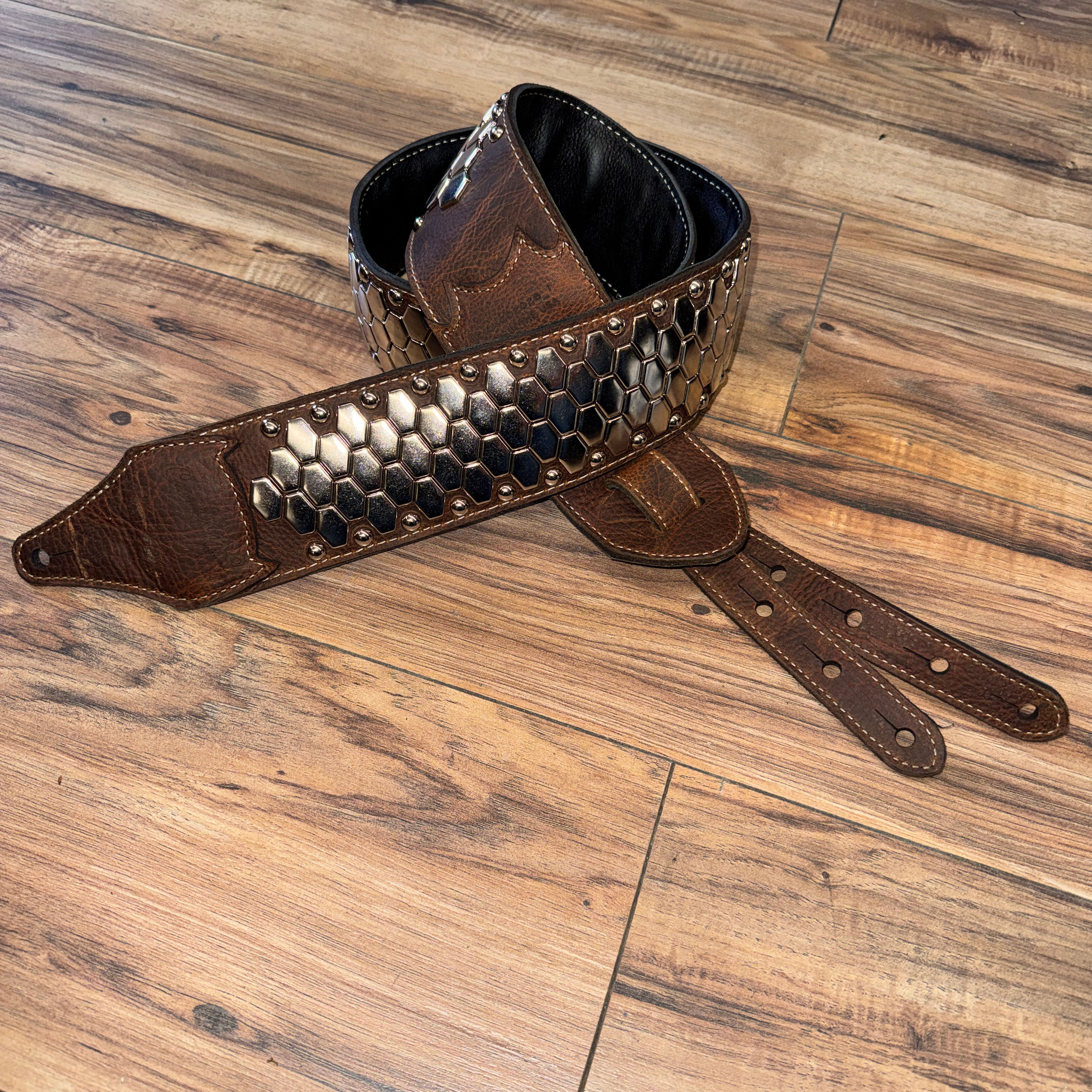 Carlino Bison Leather Anaconda Strap