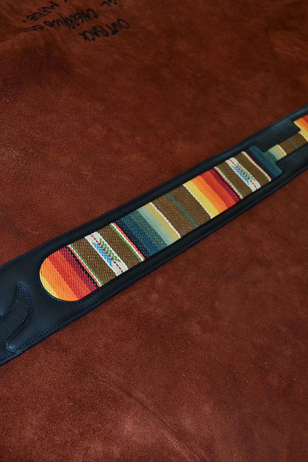 Thumbnail: Carlino Santa Fe Leather Guitar Strap