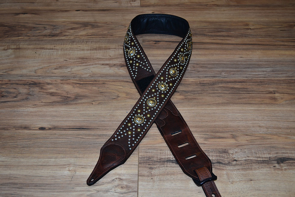 Thumbnail: Carlino Western Star Concho Swirl Strap