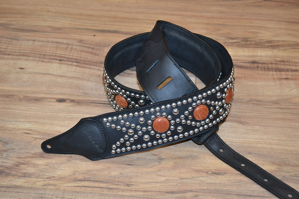 Carlino Custom English Red Sandstone Swirl Strap