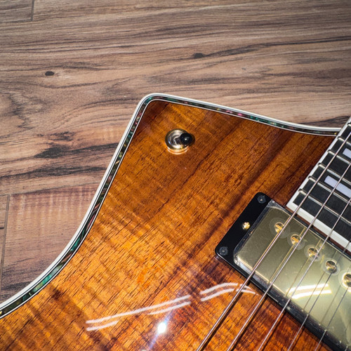 Greco GM CST flamed Hawaiian Koa | Carlino Guitars