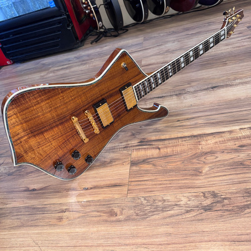 Greco GM CST flamed Hawaiian Koa | Carlino Guitars