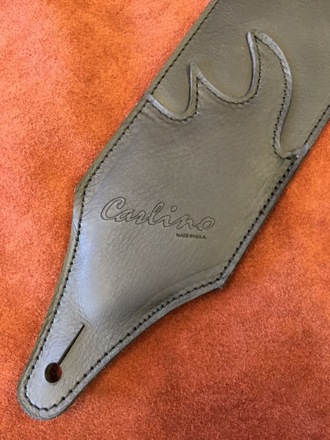 Thumbnail: Carlino Custom Cartouche Snake Stud Leather Strap