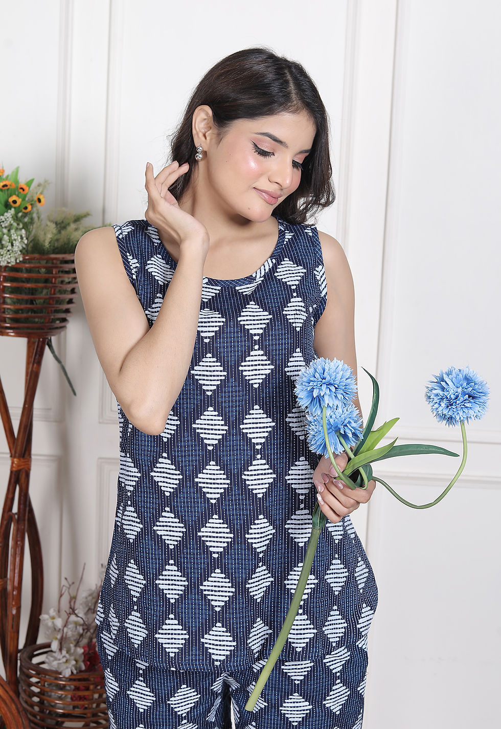 Thumbnail: Stylish Women’s Nightsuit Set | Sleeveless Top & Shorts
