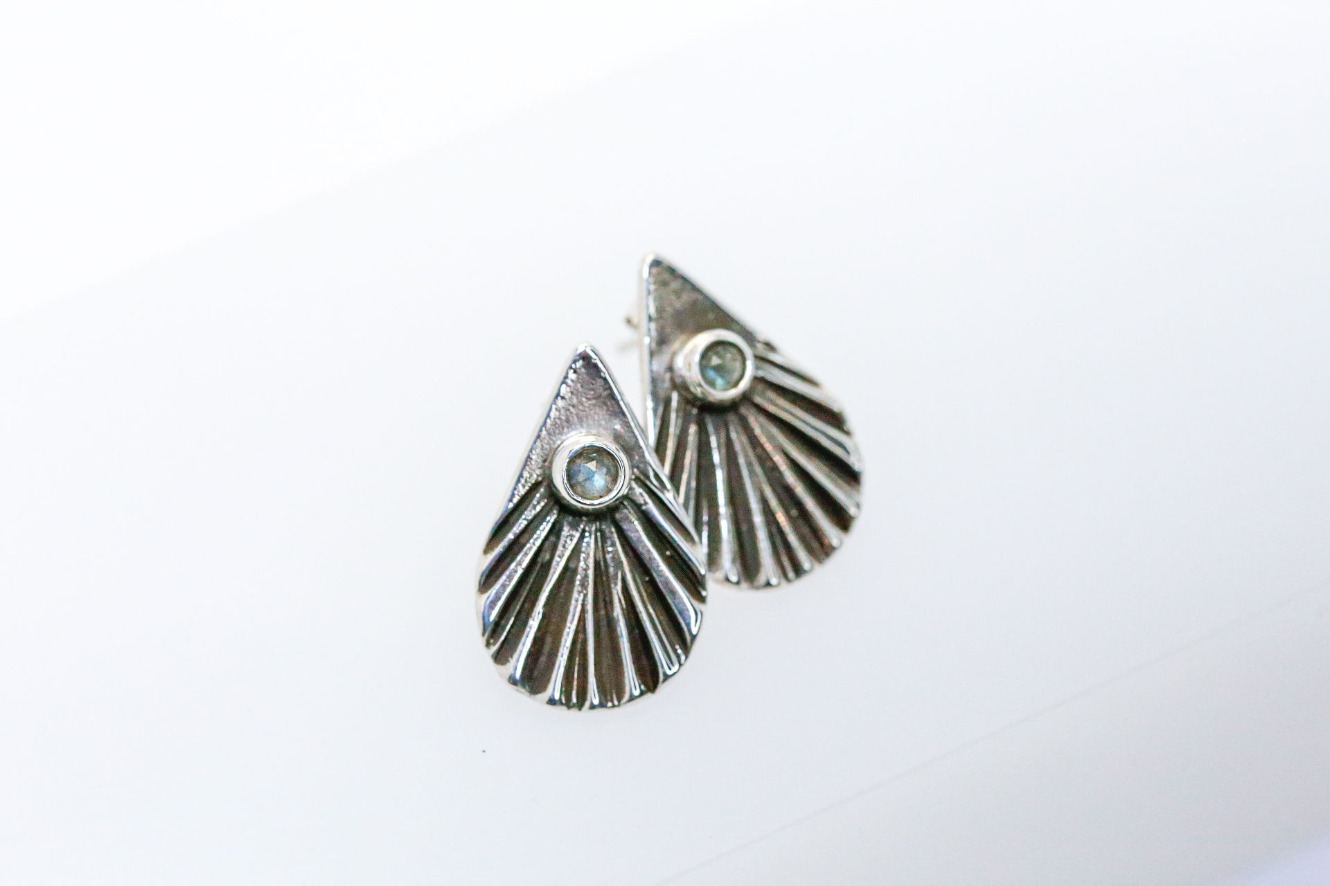 LUNA Moonstone Studs